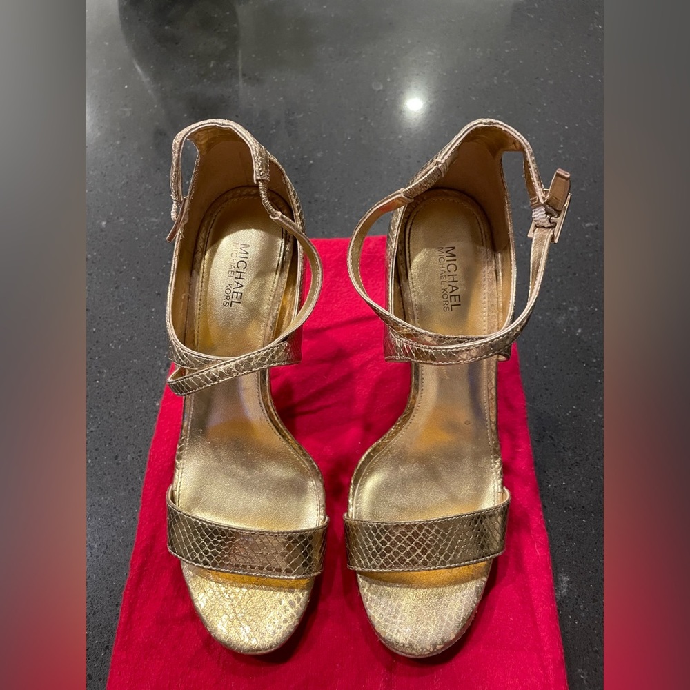 Michael Kors Gold Sandal